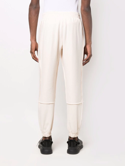 Shop Adidas Originals Loopback Tapered Track Pants In Nude