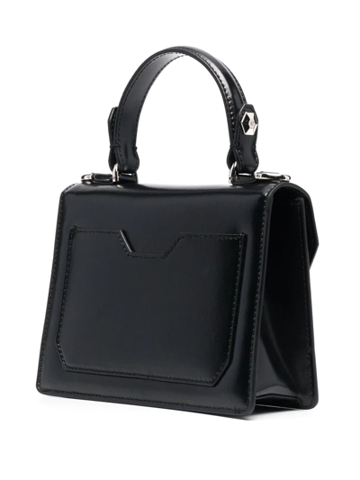 Shop Philipp Plein Small Gothic Plein Handle Bag In Black