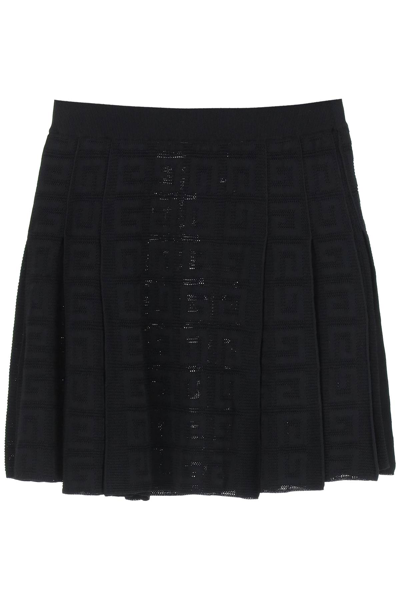 Shop Givenchy 4g Mini Skirt In Black