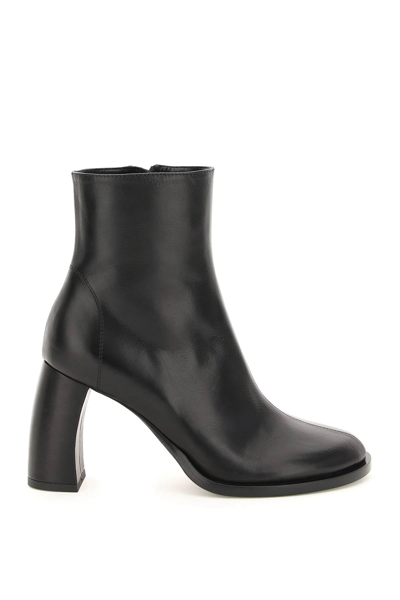 Shop Ann Demeulemeester Leather Lisa Ankle Boots In Black