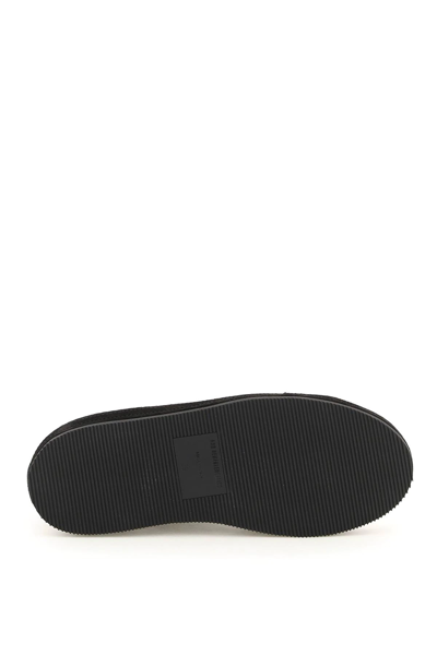 Shop Ann Demeulemeester Canvas Gert Low-top Sneakers In Grey,black