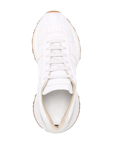 Shop Maison Margiela 50-50 Low-top Sneakers In White