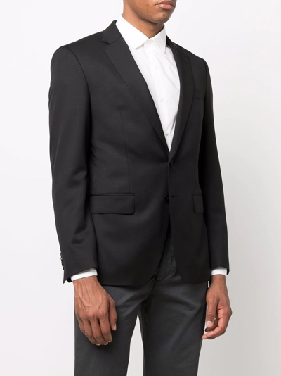 Hugo Boss Boss Single-breasted Two-button Jacket In Black