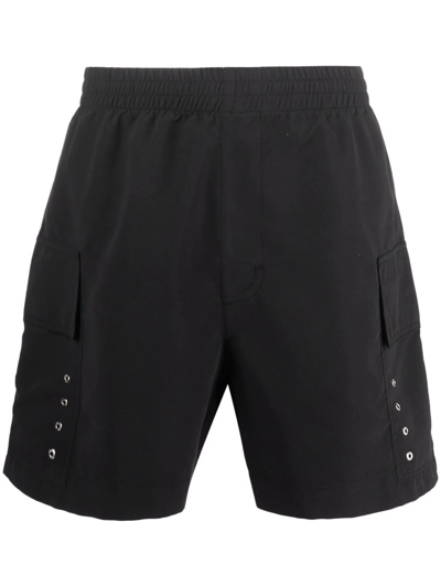 Shop Alyx Eyelet-embellished Swim Shorts In Black