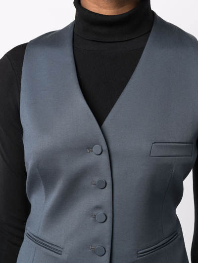 Shop Styland Single-breasted Waistcoat In Grey