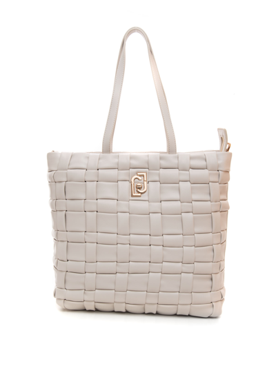 Liu •jo Ecs L Tote Sicura Shopping Bag White Polyurethane Woman | ModeSens