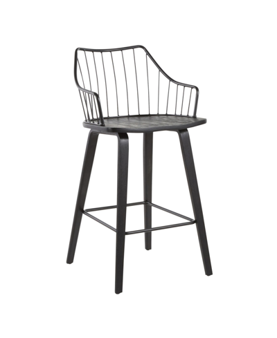 Shop Lumisource Winston Counter Stool In Black