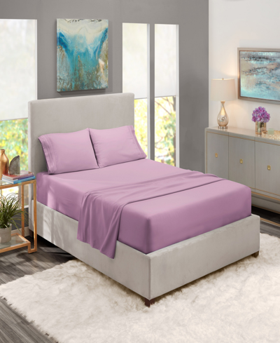 Shop Nestl Bedding Premier Collection Deep Pocket 3 Piece Bed Sheet Set, Twin Xl Bedding In Pastel Purple