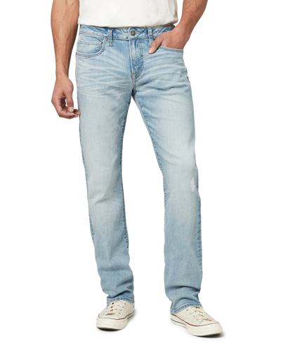 Shop Buffalo David Bitton Men's Crinkled Classic Straight Six Jeans In Indigo