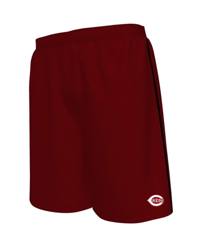 Majestic Fanatics Branded Red Cincinnati Reds Big & Tall Mesh Shorts In Red