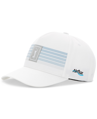 Shop Pga Tour Men's Printed Stripe Baseball Hat In Bright White