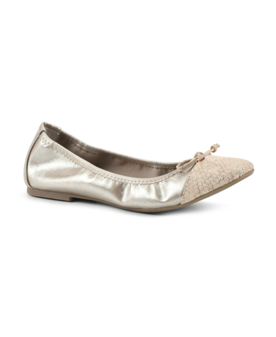 Shop White Mountain Women's Sunnyside Ballet Flat Women's Shoes In Ant Gold Multi Esprint