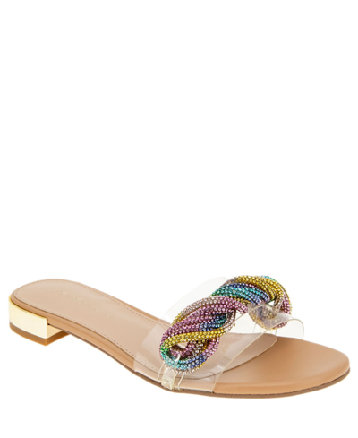 Shop Bcbgeneration Women's Darli Sandals Women's Shoes In Tan/rainbow Multi