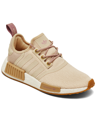 Shop Adidas Originals Adidas Women's Originals Nmd R1 Hybrid Hiker Casual Sneakers From Finish Line In Linen/magic Mauve