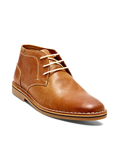 Shop Steve Madden Men's Hestonn Chukka Boots Men's Shoes In Tan Leather