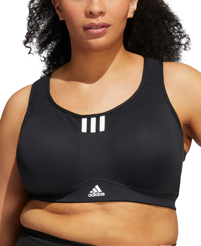 Shop Adidas Originals Plus Size Tlrd Impact Training High-support Bra In Black