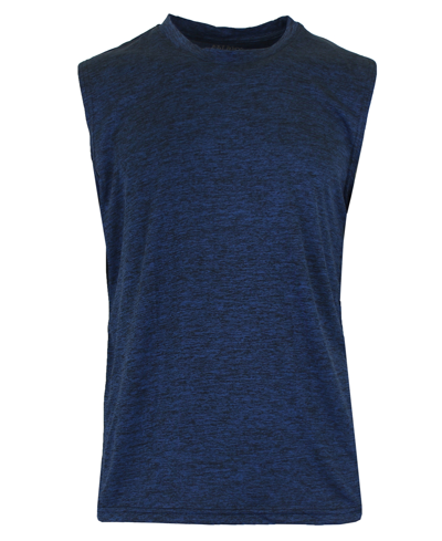 Shop Galaxy By Harvic Men's Performance Muscle T-shirt In Navy