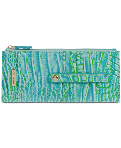 Shop Brahmin Credit Card Ombre Melbourne Leather Wallet In Cotton Candy