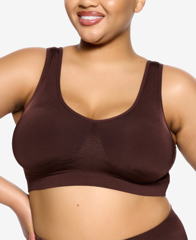 Shop Paramour Women's Body Smooth Seamless Bralette In Cocoa