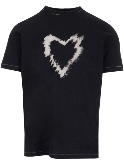 Shop Saint Laurent Men's Black Cotton T-shirt
