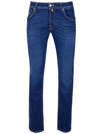 Shop Jacob Cohen Men's Blue Other Materials Jeans