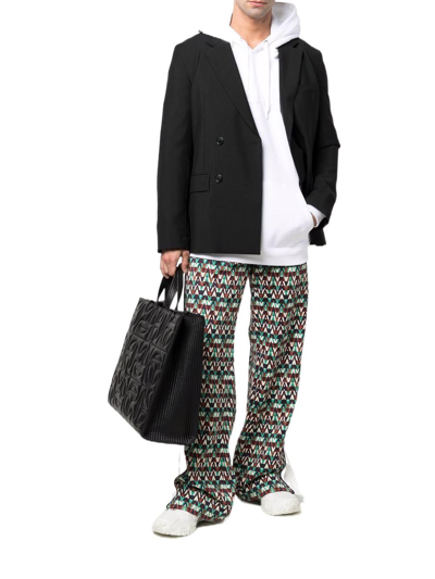 Shop Valentino Men's Multicolor Polyamide Pants