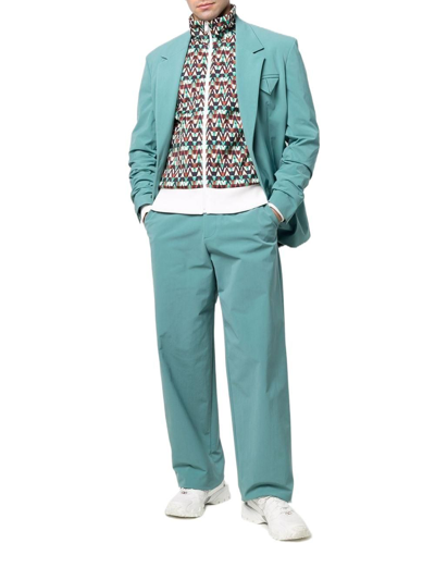 Valentino Stripe-detail Optical Print Jacket In Multicolor