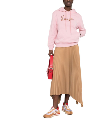 Shop Lanvin Women's Pink Cotton Sweatshirt