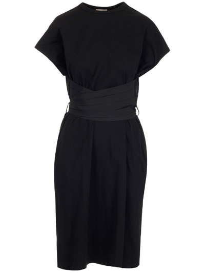 Shop Moncler Women's Black Other Materials Dress