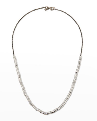 Shop Armenta Men's Sterling Silver Disc Chain Necklace