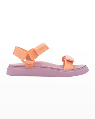 Melissa Papete Essential Dual-grip Hiking Sandals In Pink/orange | ModeSens