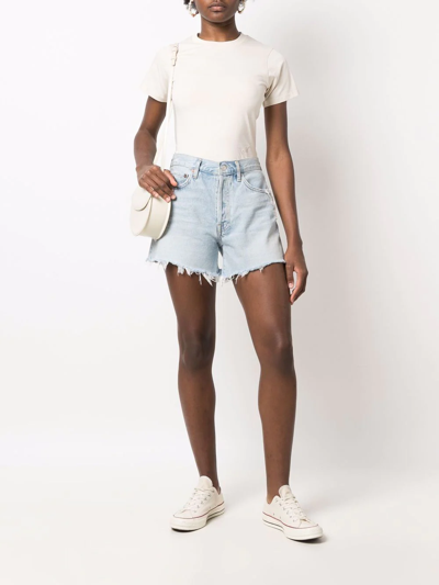 Axel Arigato Embroidered-logo Detail T-shirt In Neutrals