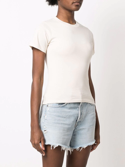 Axel Arigato Embroidered-logo Detail T-shirt In Neutrals