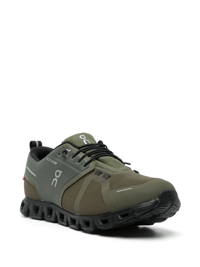 On Running Cloud 5 Waterproof Low-top Sneakers In Green