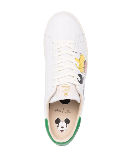 Shop Moa Master Of Arts Graphic-print Lace-up Trainers In White