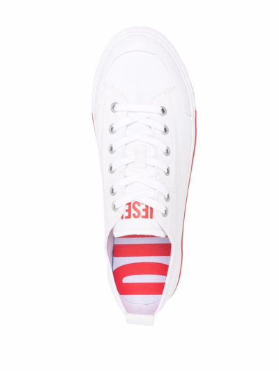 Shop Diesel A-athos Sneakers In White