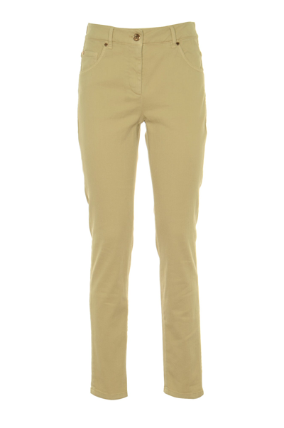 Shop Brunello Cucinelli Trousers In Bleached Sand