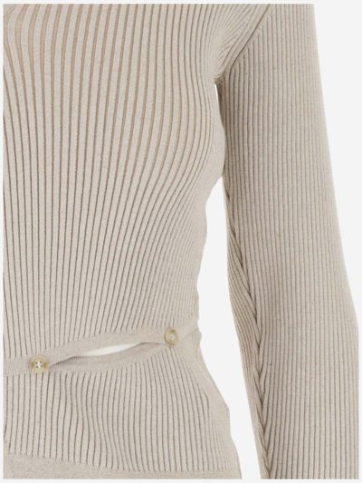 Shop Jacquemus Sweaters In Beige