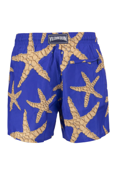 Shop Vilebrequin Men's Ultra-lightweight, Foldable Swimming Costume Sand Starlettes In Bluette