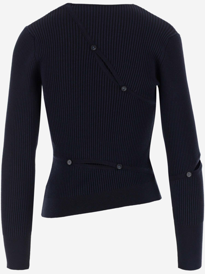 Shop Jacquemus Sweaters In Blu