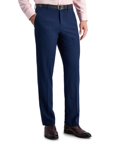 Shop Perry Ellis Portfolio Men's Modern-fit Stretch Solid Dress Pants In Estate Blue