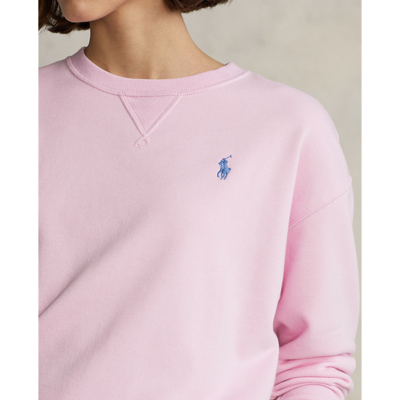 Shop Polo Ralph Lauren Ralph Lauren/拉夫劳伦女装 2022年早春起绒布套头衫rl22797 650-粉红色 Xs