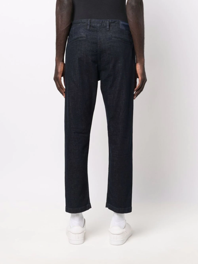 Shop Closed Cropped Straight-leg Jeans In Blue
