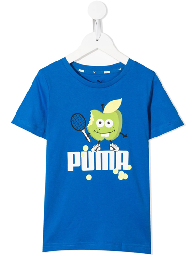 Shop Puma Fruitmates Graphic-print T-shirt In Blue