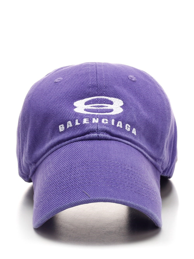 Shop Balenciaga Unity Snowboard Cap In Purple