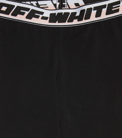 Shop Off-white Logo Tape Leggings In Black