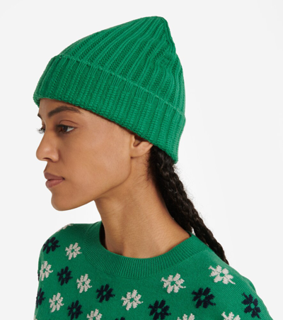 Shop Barrie Ribbed-knit Cashmere Beanie In 349