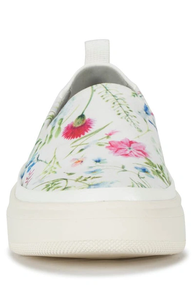 Baretraps Women's Nevin Slip-on Sneaker Women's Shoes In White Multi Flower Canvas