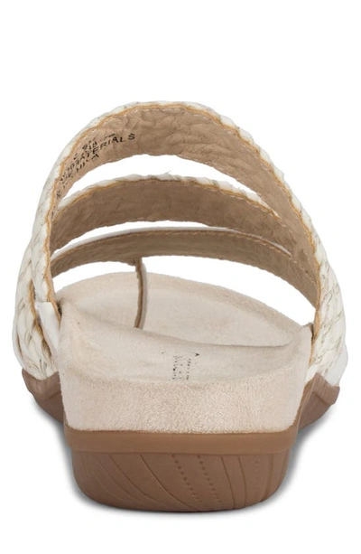 Baretraps Women's Jonelle Slide Flat Sandals In White