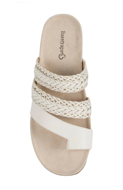 Baretraps Women's Jonelle Slide Flat Sandals In White